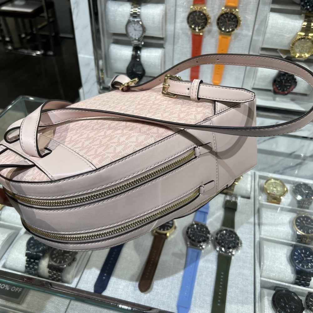 Michael Kors Jaycee Medium Zip Pocket Backpack MK Powder Blush