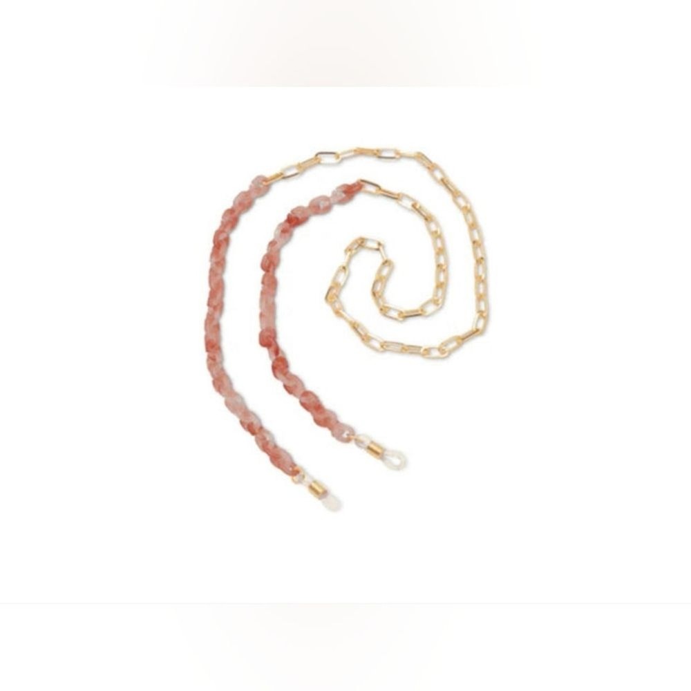 Peepers 27" Eyewear Chain Rose Quartz