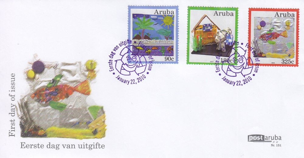 Arubu Issue FDC 2010 (151) Fishes