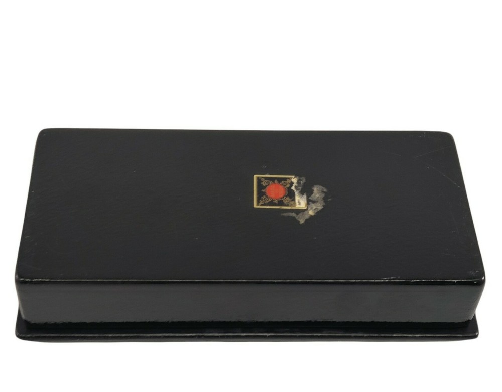 VTG Russian Rectangular Lacquer Box Hand Painted & Signed Fruit Autumn USSR