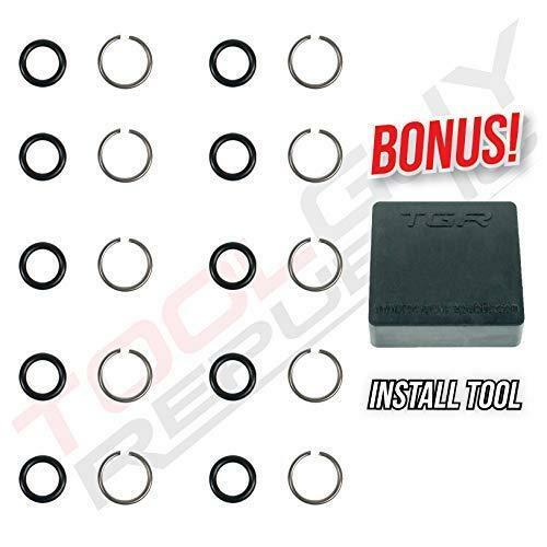 1/2" Impact Wrench Socket Retainer Retaining Ring with O-Ring Mac IR - 10 Sets.