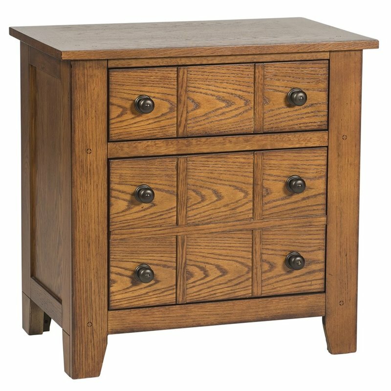 Grandpas Cabin Medium Brown Night Stand