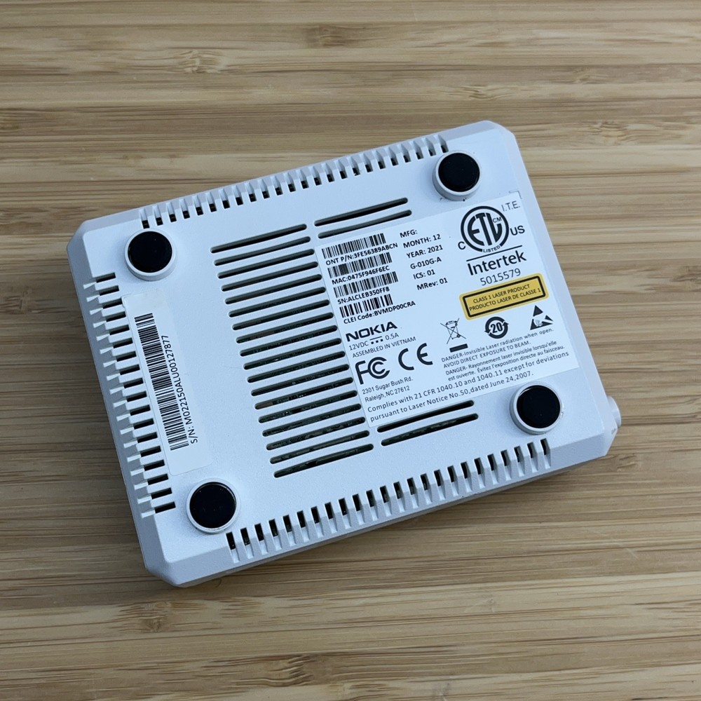 Nokia Intertek Optical Network Terminal G-010G-A