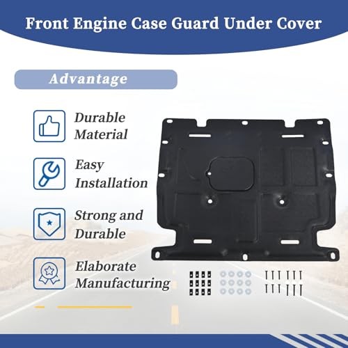 Front Engine Case Guards Splash Shield Compatible with Audi Q5 2018 2019 2020