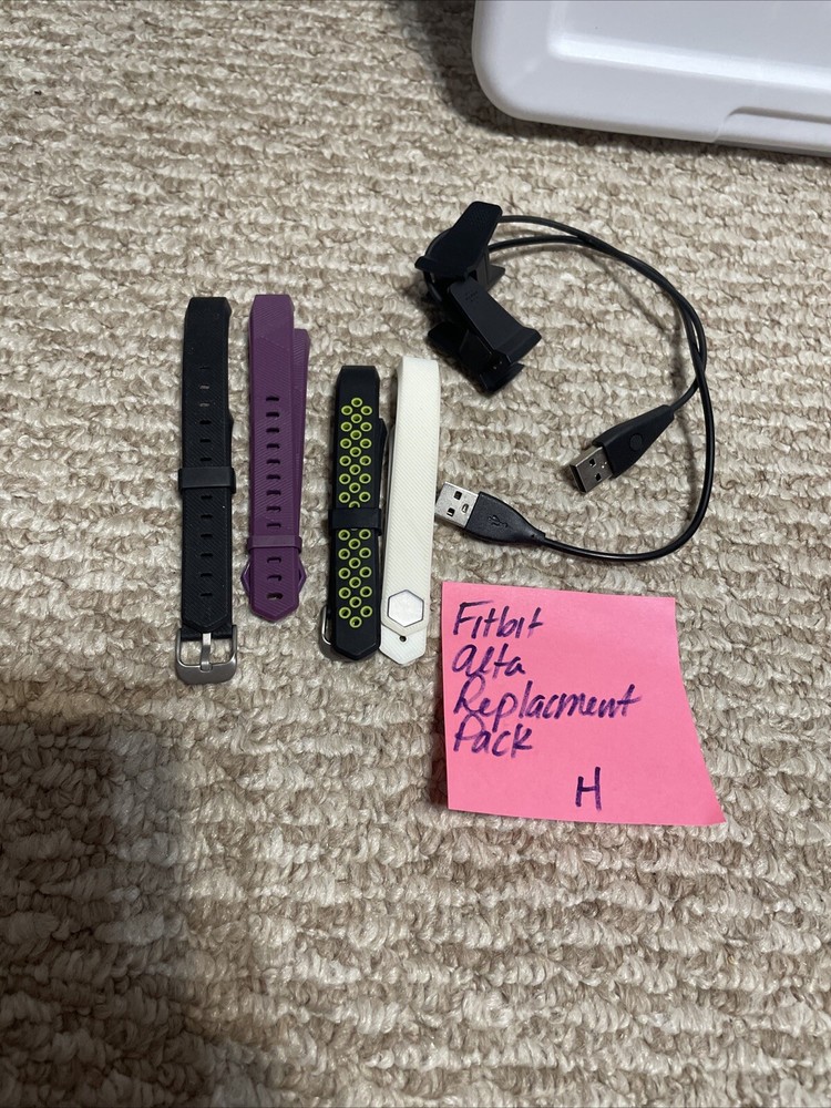 Fitbit ALTA Replacement Parts Pack! X2 Chargers X4 Bands!