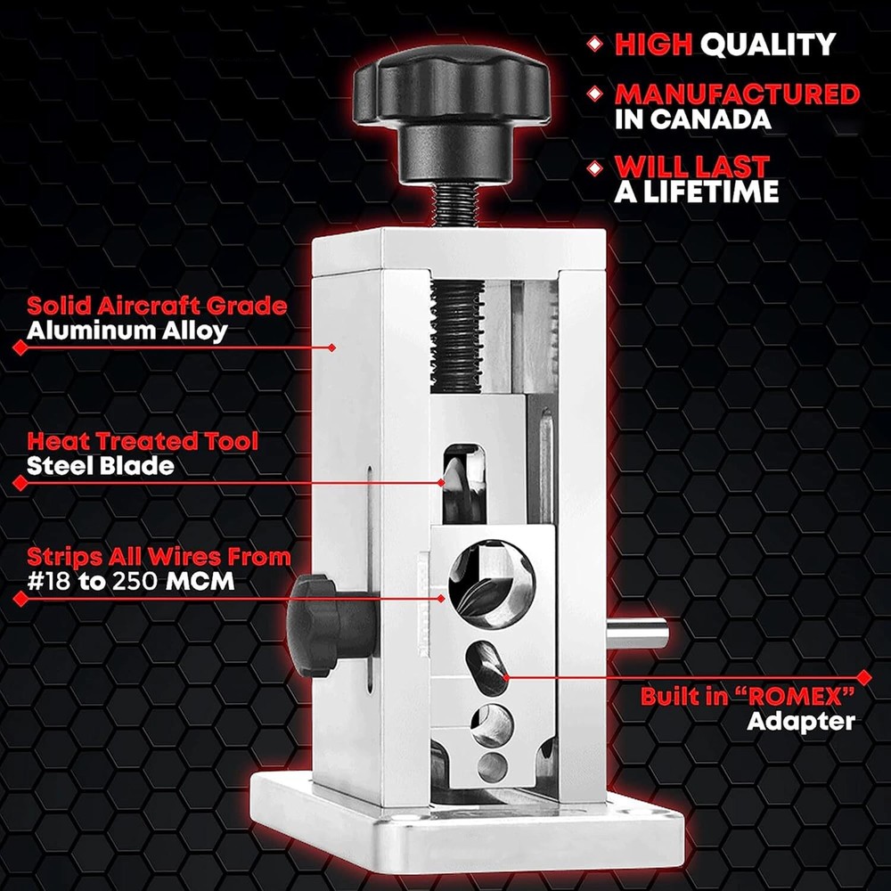 Drill-Powered Wire Stripping Machine For Copper Recovery Cable Wire Stripper