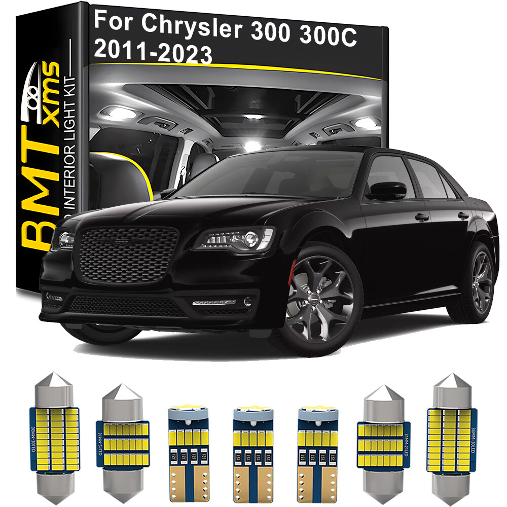 10x Interior LED Light Bulb License plate Trunk For Chrysler 300 300C 2011-2023