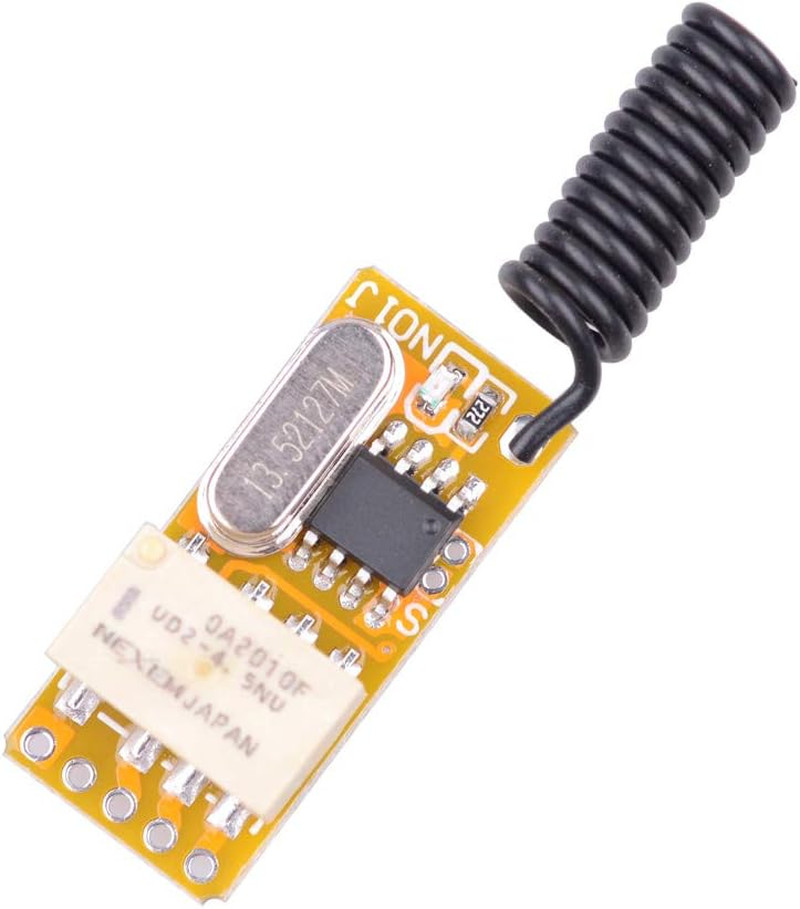 DC 3.7V - 12V 5V Mini Size Relay Remote Control Switch, 433Mhz Wireless RF Momen