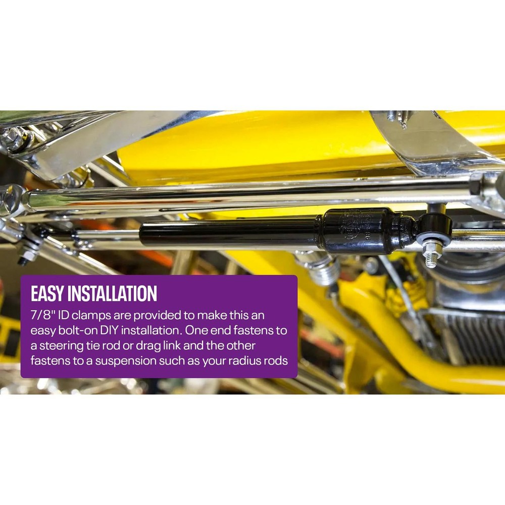 Speedway Steering Stabilizer, Chrome