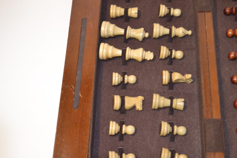 Vintage Pressman Wood Chess Set