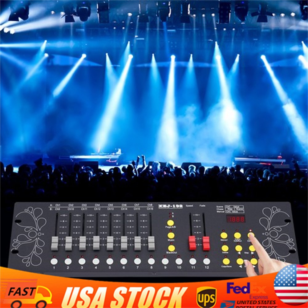 DJ DMX 512 192 Channels Operator Console Controller For Stage Lighting DJ Party