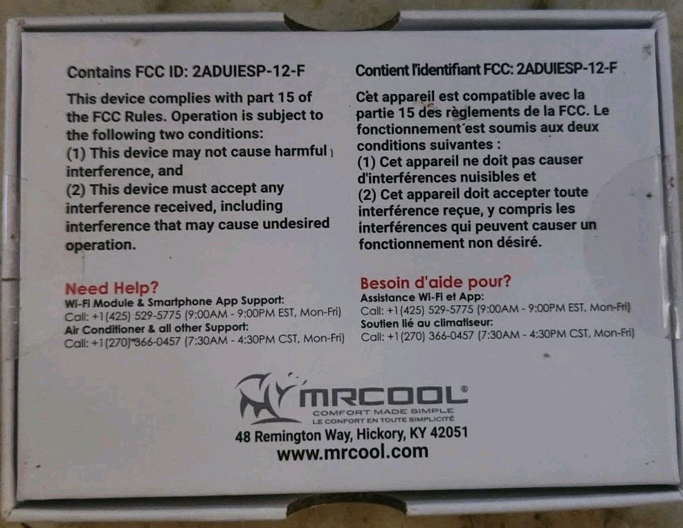 MrCool Smart USB AC Controller for Ductless Split System NEW