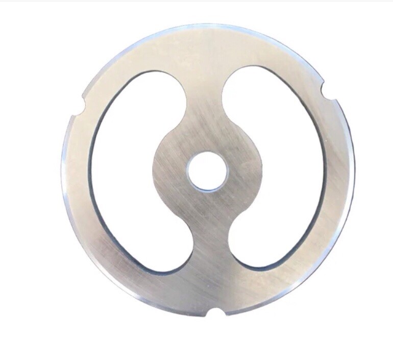 Meat Grinder Plate,Size 52-2 Hole Kidney- Hub Style