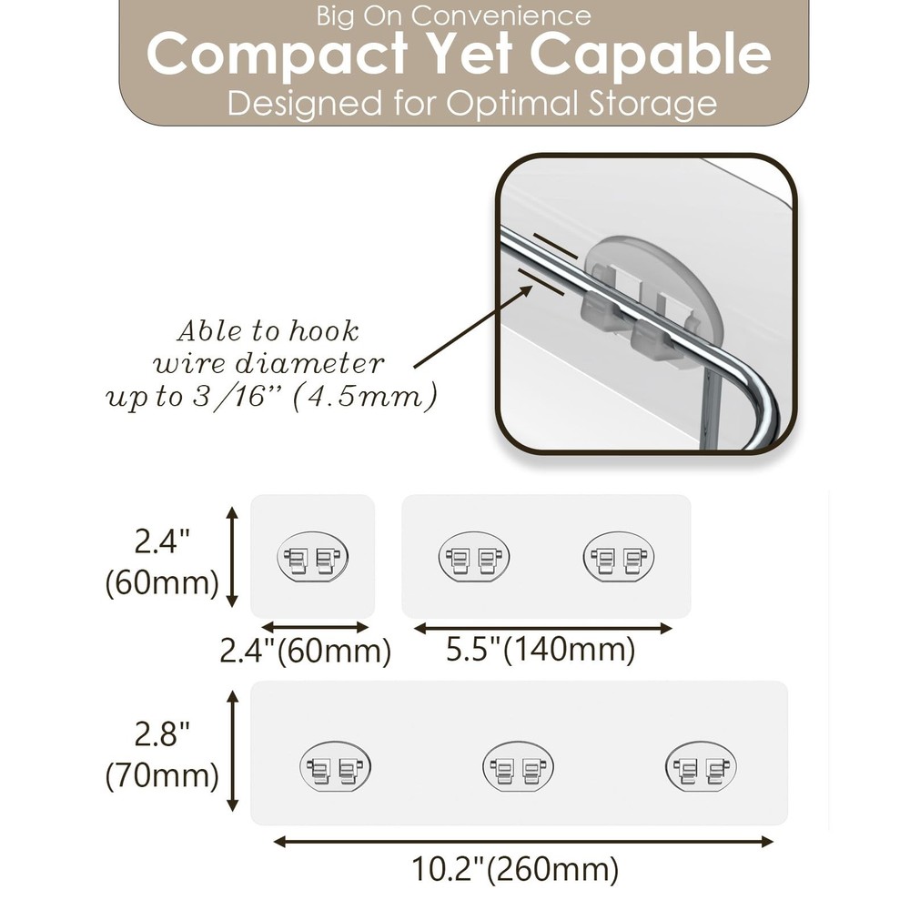 Shower Caddy Adhesive Replacement Stickers, Shower Organizer Adhesive Replace...