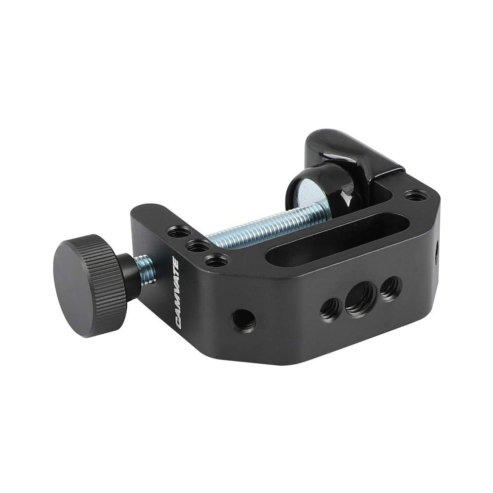 Classic Black Universal C-Clamp for Desks - Lightweight & Adjustable Design
