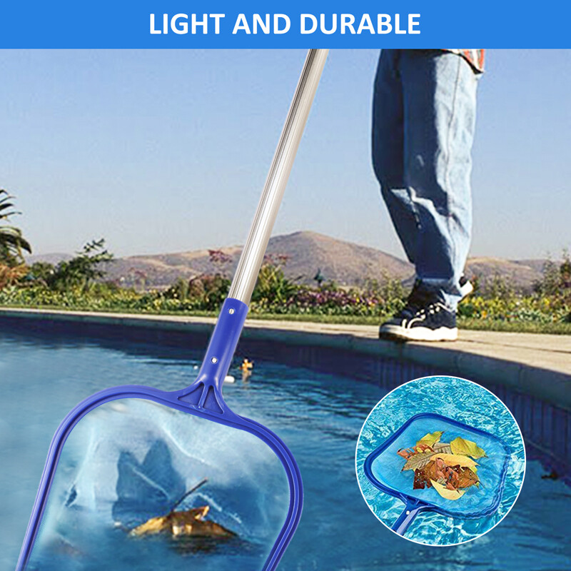 Pool Skimmer Net with Pole Pool Net Fine Mesh Leaf Rake Debris pickup Removal