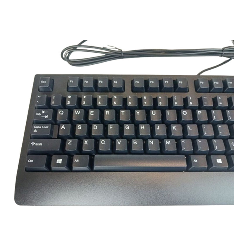 Lenovo Wired USB Keyboard Gen2 with Black Wired Mouse