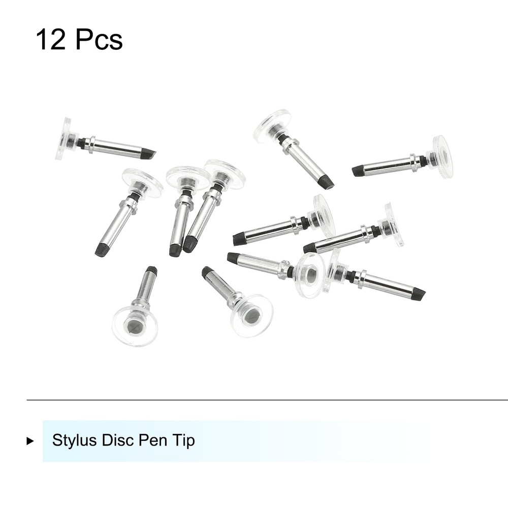 12pcs Stylus Pen Disc Tips Universal Replacement High Precision Round