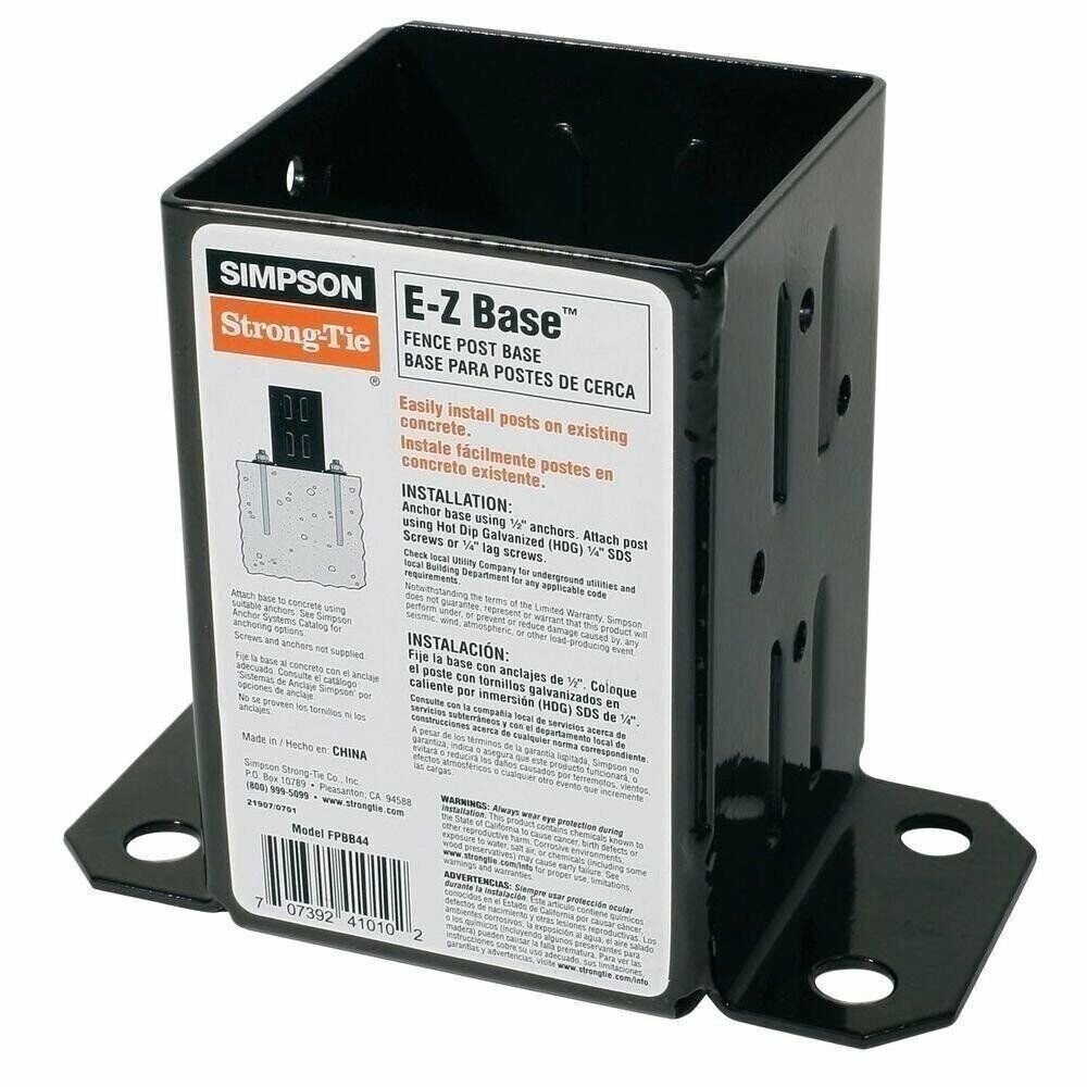 (3 Count) Simpson Strong-Tie FPBB44 E-Z Base