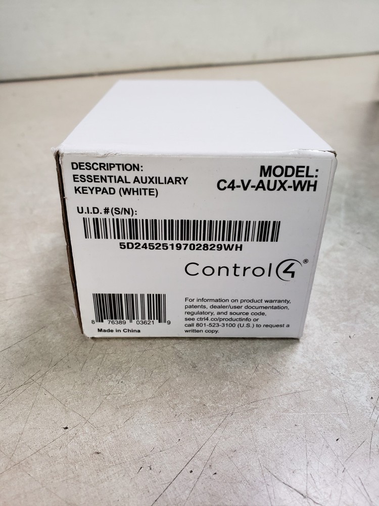 CONTROL4 Auxiliary Keypad (C4-V-AUX-WH)
