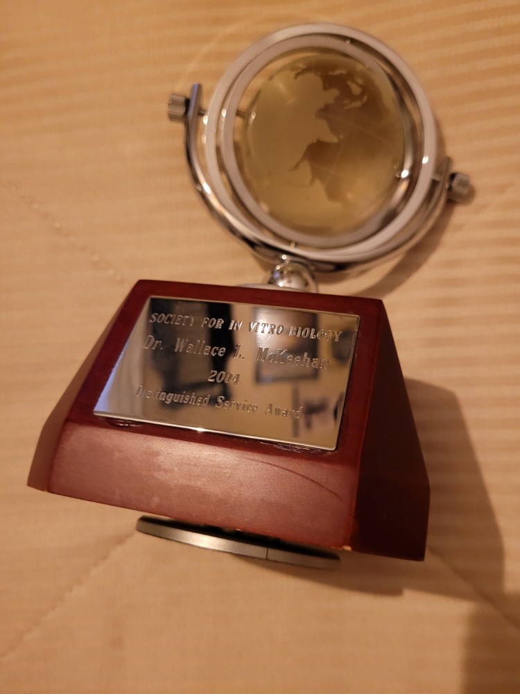 CRYSTAL GLOBE WITH ANALOG CLOCK IN WOOD BASE