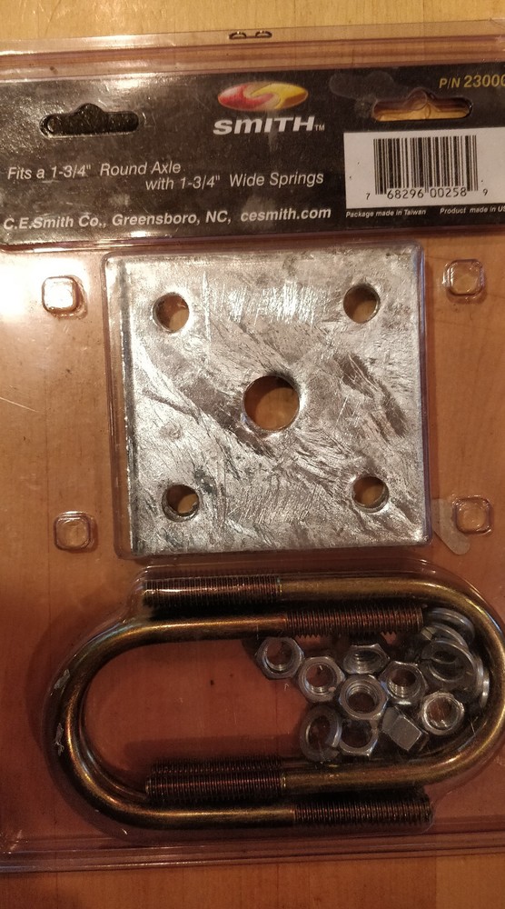 C.E. Smith 1.75" Square Axle Tie Plate Kit