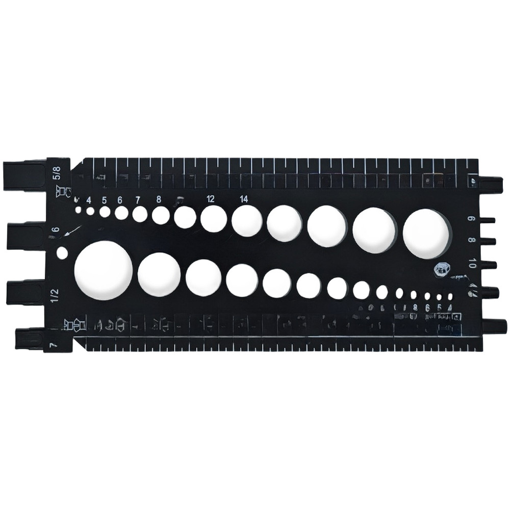 Thread Pitch Gauge Metric Measure Tool Dual Measuring System Plastic Body