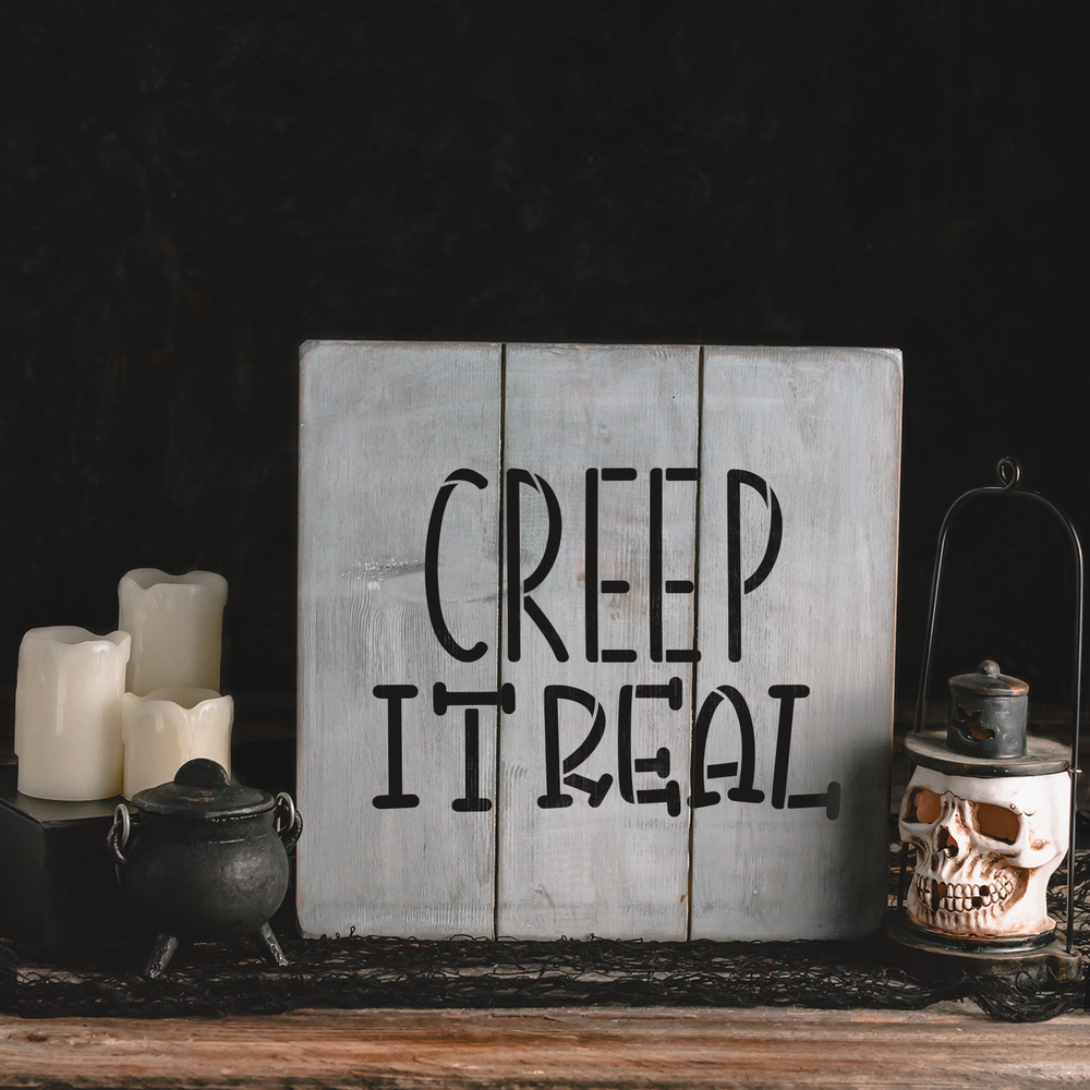 Creep It Real Stencil - Reusable Stencils for DIY Projects