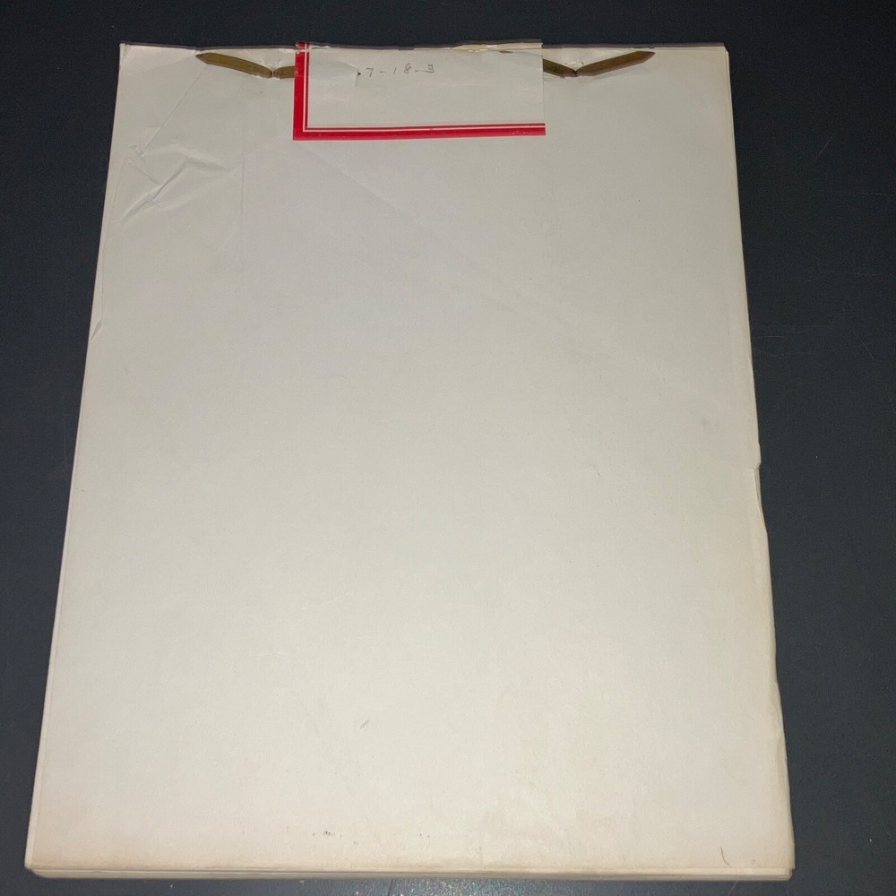 TANGANYIKA (4/22/54) Orig. UNIVERSAL FILES Continuity & Dialogue Script + COA!