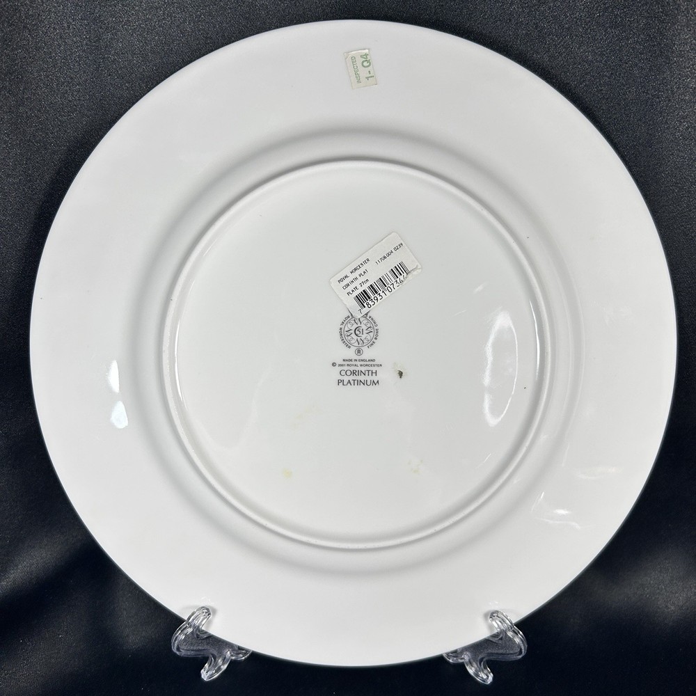 Royal Worcester Corinth Platinum Dinner Plate