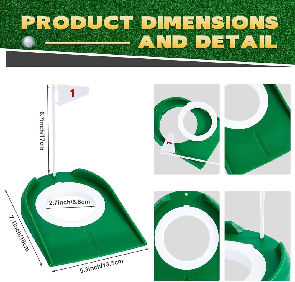 Golf Putting Practice Cup Hole Training Aid Golf Accessories Putt Training