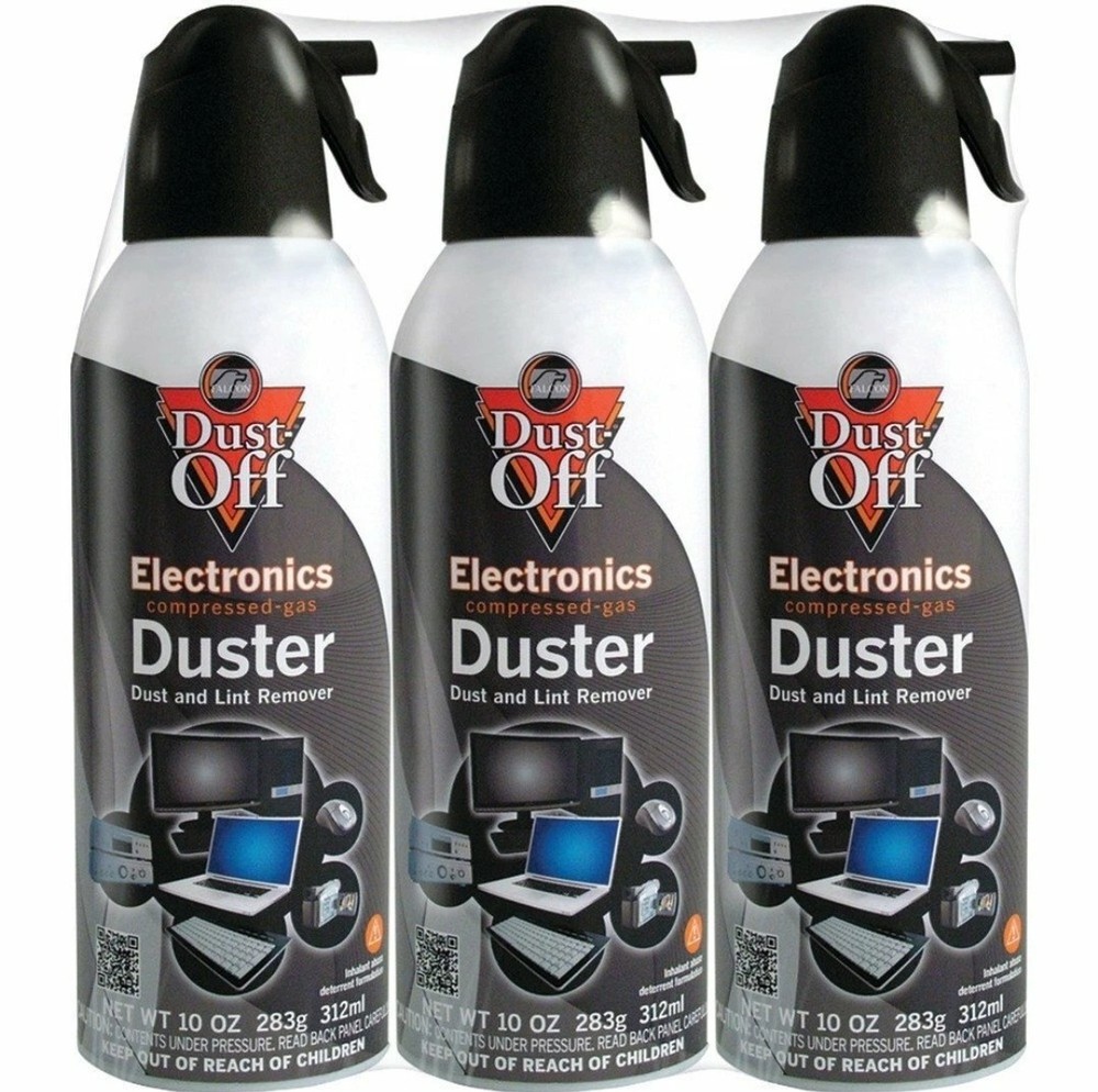 Falcon Compressed Gas Duster 3 Count, 10 oz. Can