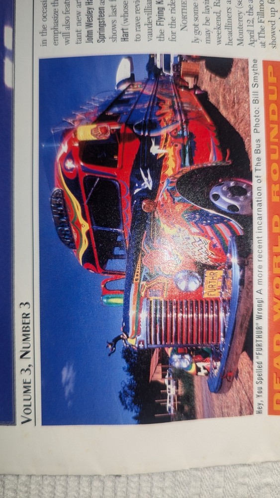 Grateful Dead Almanac Volume 3 Number 3 Furthur Issue
