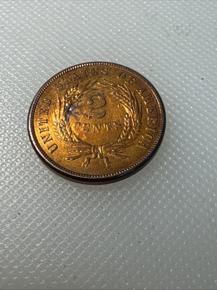 1865 2 cent piece FH