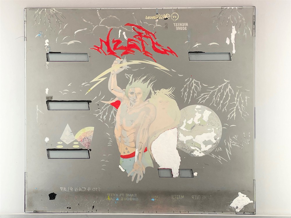Williams Flash Pinball Machine Game Backglass ORIGINAL