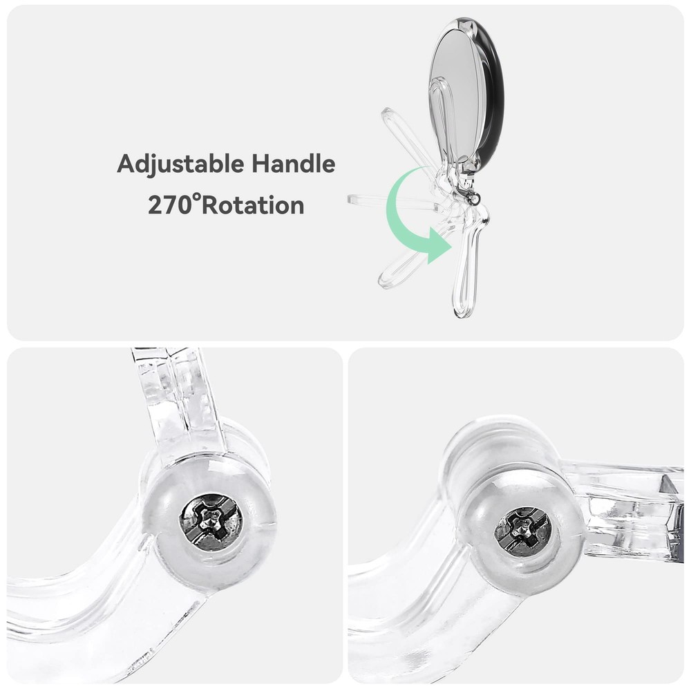 5'' Round 20X Magnifying Handheld Mirror Double-Sided 1X/20X Foldable