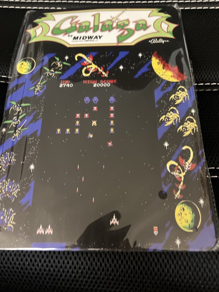 Galaga By Midway Tin Sign