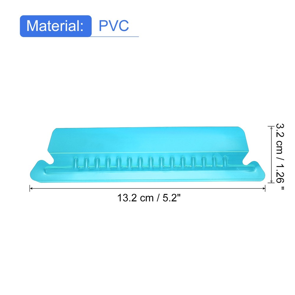 Hanging File Folder Tabs, 4 Inch File Folder Tabs and Inserts, Blue, 100 Pcs