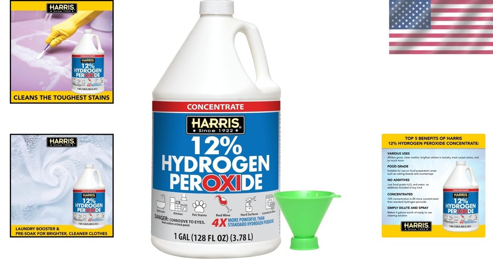 Multipurpose 128oz Hydrogen Peroxide – Unscented Cleaning Power for Any Surface