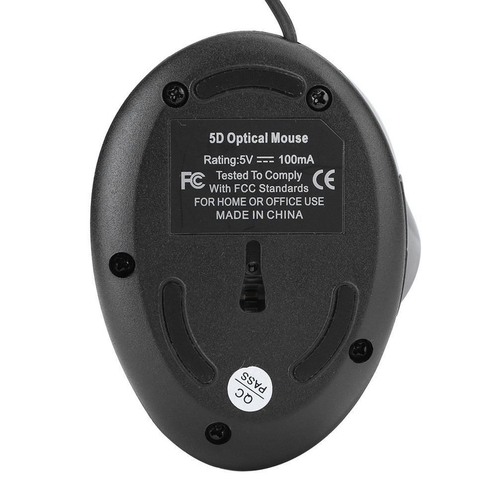 Optical Vertical Mouse Ergonomic Recharge USB Receiver ABS Office Wired Mouse J↑