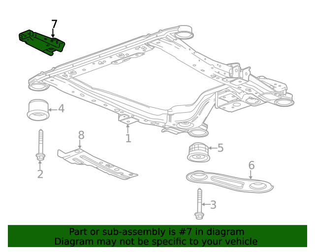 Genuine GM Side Member Reinforcement 20980222