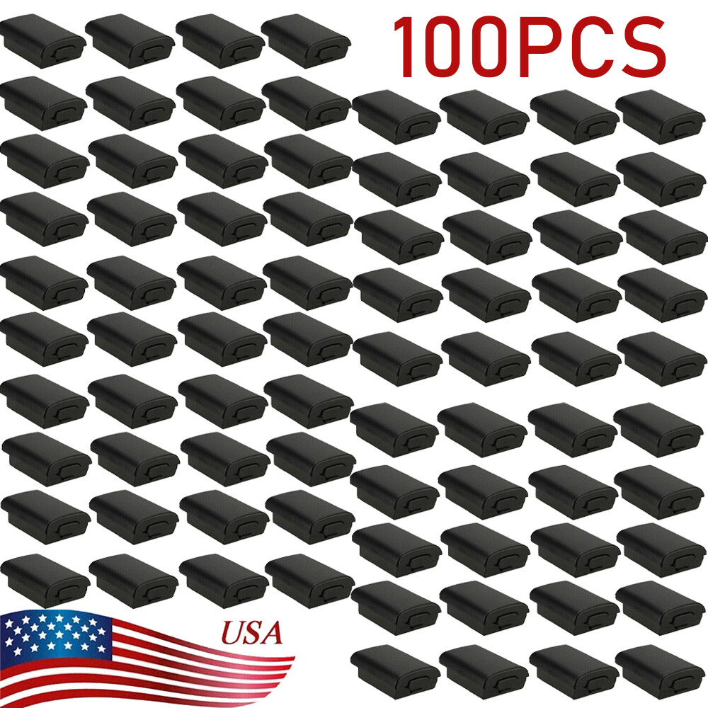 100PCS AA Battery Back Cover Case Shell Pack For Xbox 360 Wireless Controller