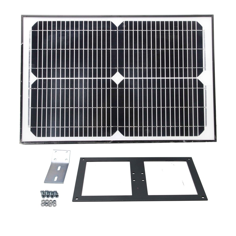 ALEKO 24V 20 Watt Monocrystalline Solar Panel Charging Controller Kit