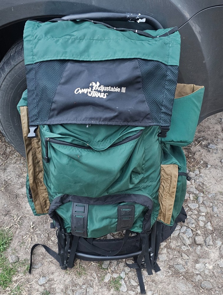 Camp Trails External Frame Backpack Hiking Camping Mid Size Canvas VTG