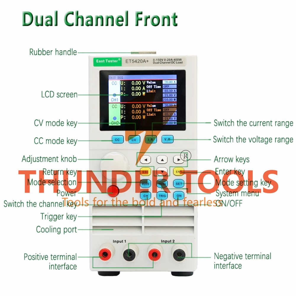 Thunder Tools East Tester ET5420A+ Programmable Dual-channel DC Electronic