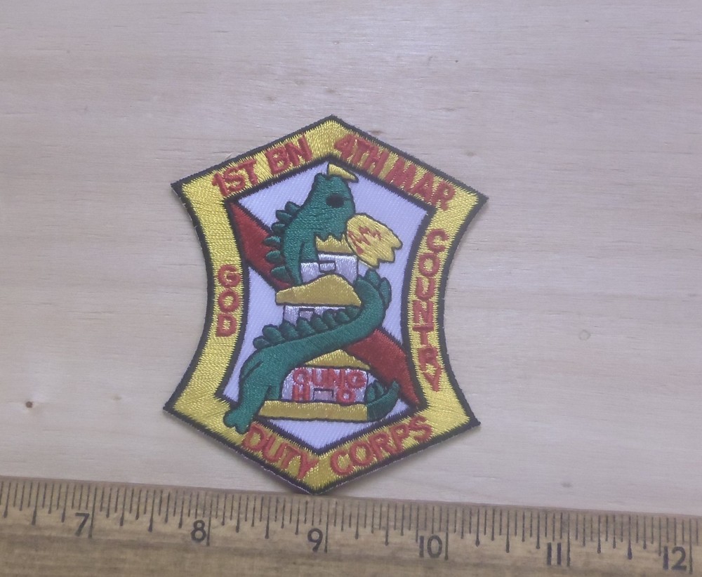US Marine Corps - 1st Battalion 4th Marines Embroidered Patch