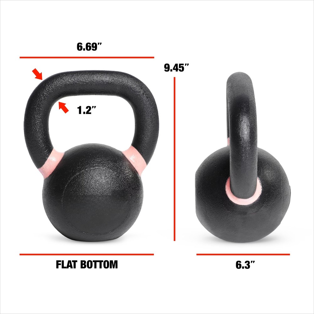 Barbell Cast Iron Competition Weight Kettlebell, 18lbs