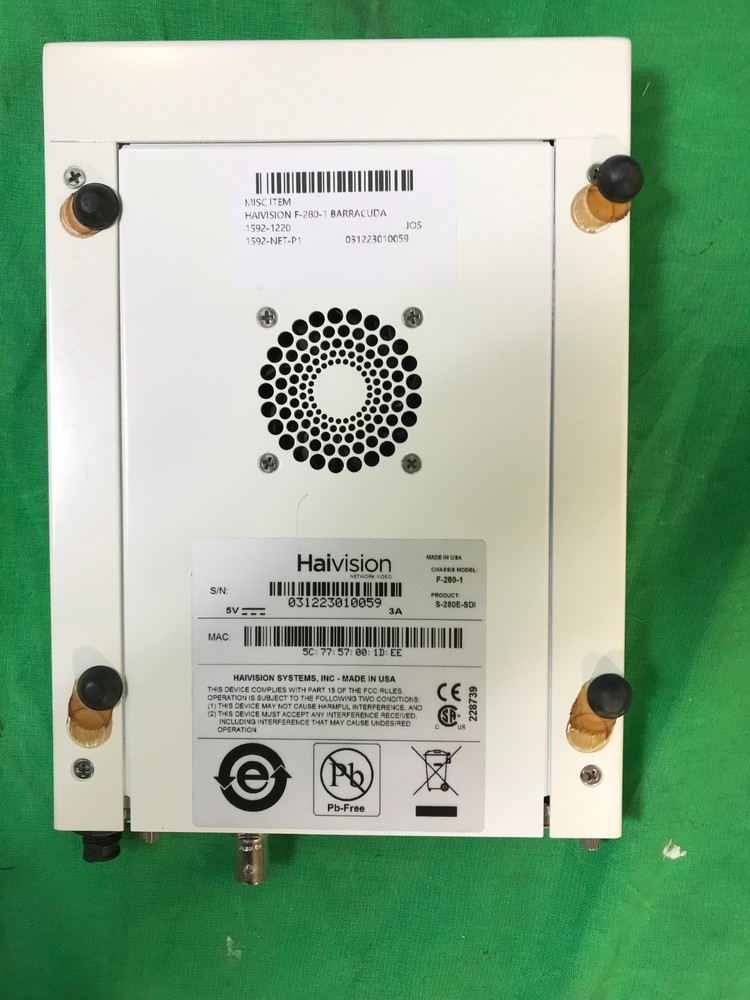 Haivision Makito Encoder BARRACUDA F-280-1 Audio/Video IP*