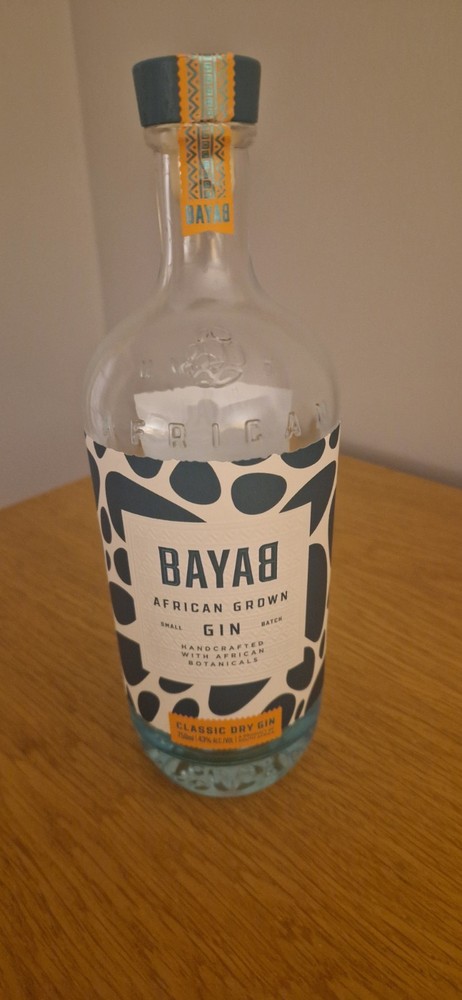 Empty Bayab Gin Bottle