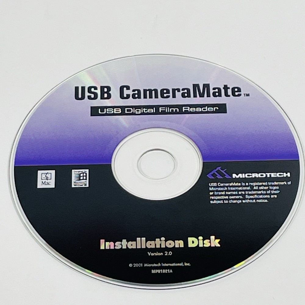 USB CameraMate Digital Film Reader Installation Disk Version 2.0 for Win/Mac